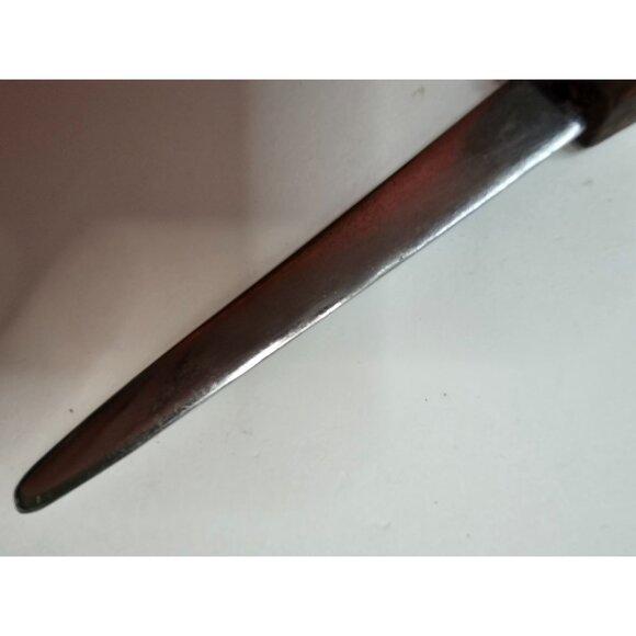 Wooden Handle Letter Opener With Gambling Motif Retro Vintage Distressed - Picture 3 of 8